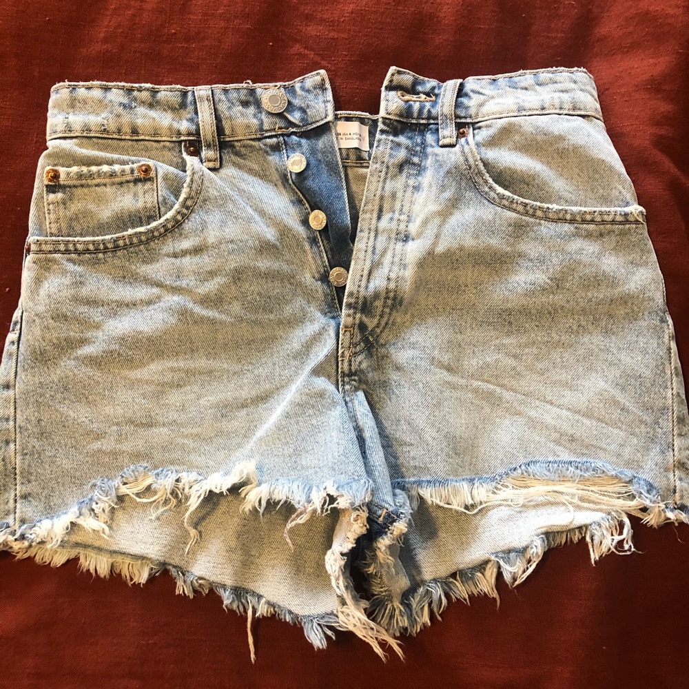 High waisted Jean shorts
